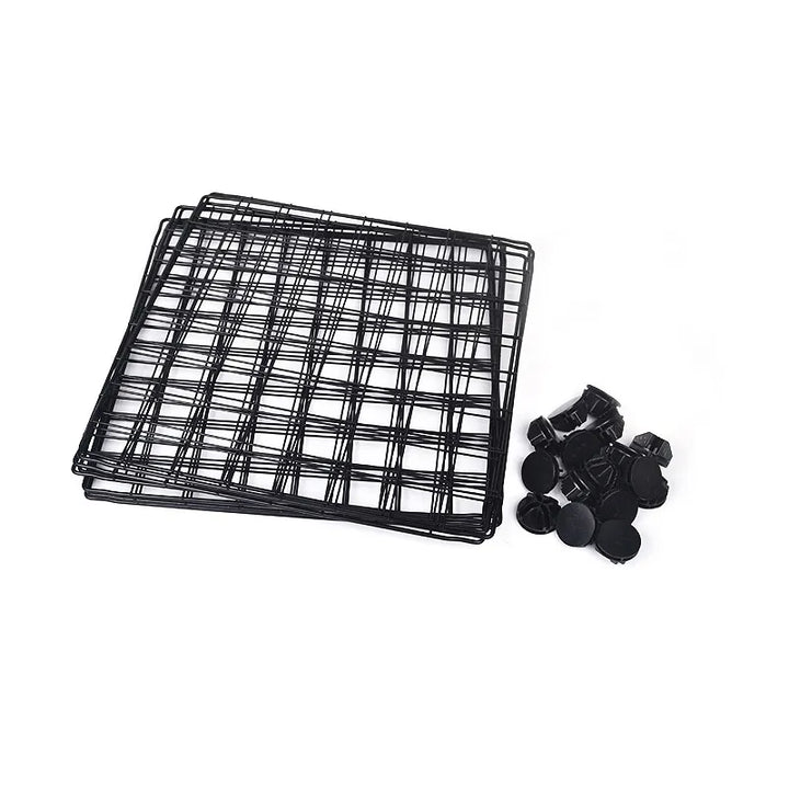 Multi-panel wire dog gate playpen, versatile pet enclosure & essential dog accessory for puppies.