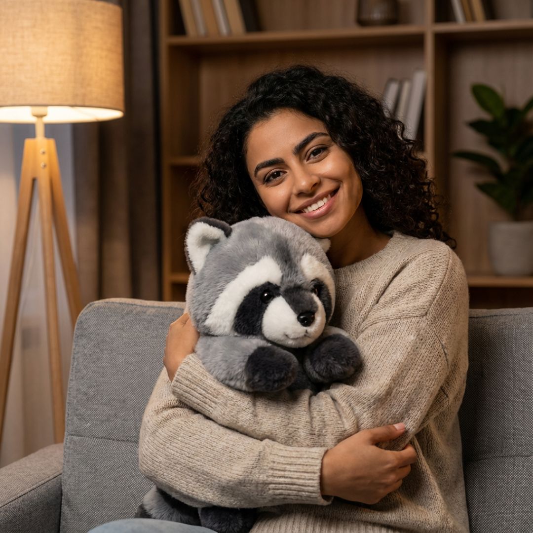 Soft animal long pillow, ideal for snuggling, comfort & stress relief.