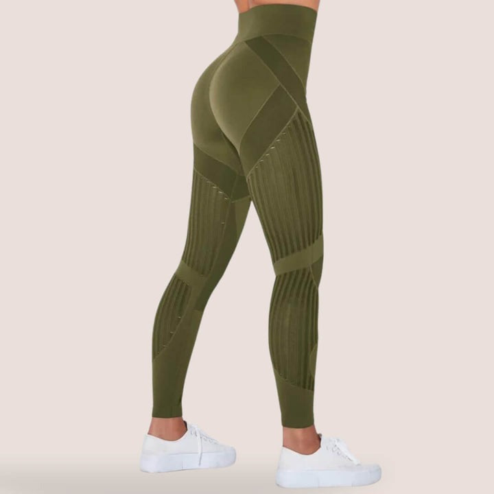 Versatile slimming anti-cellulite leggings, high-waist comfort for workout, yoga, or daily wear.