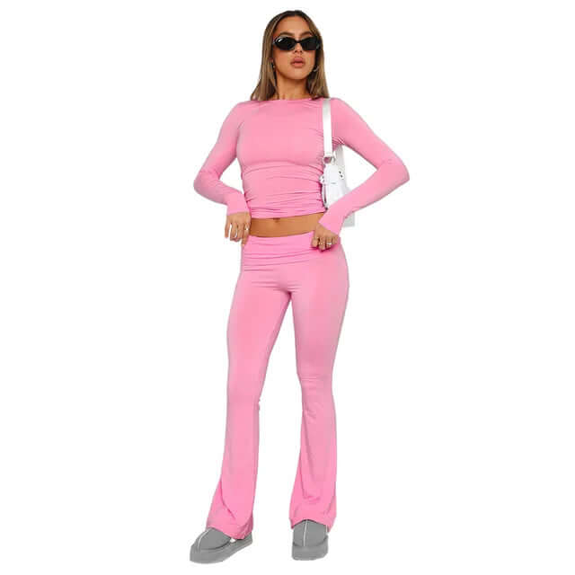 Women's Flared Stretch Trousers