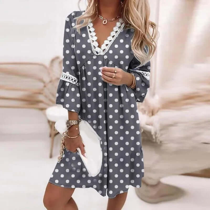 Women's Floral V-Neck Dress