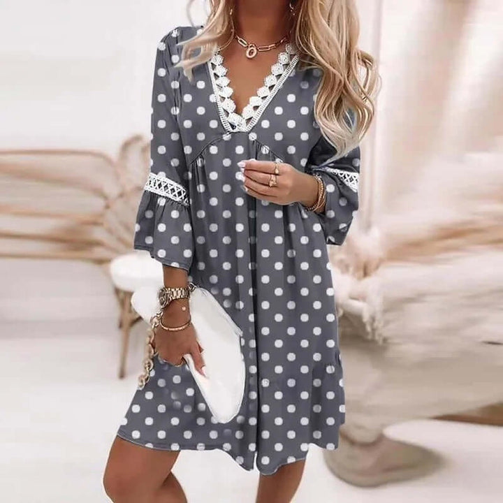 Women's Floral V-Neck Dress