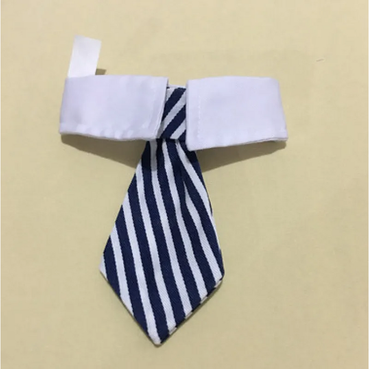 Comfortable & stylish striped pet collar with a bowtie, a cute fashion statement for pets.