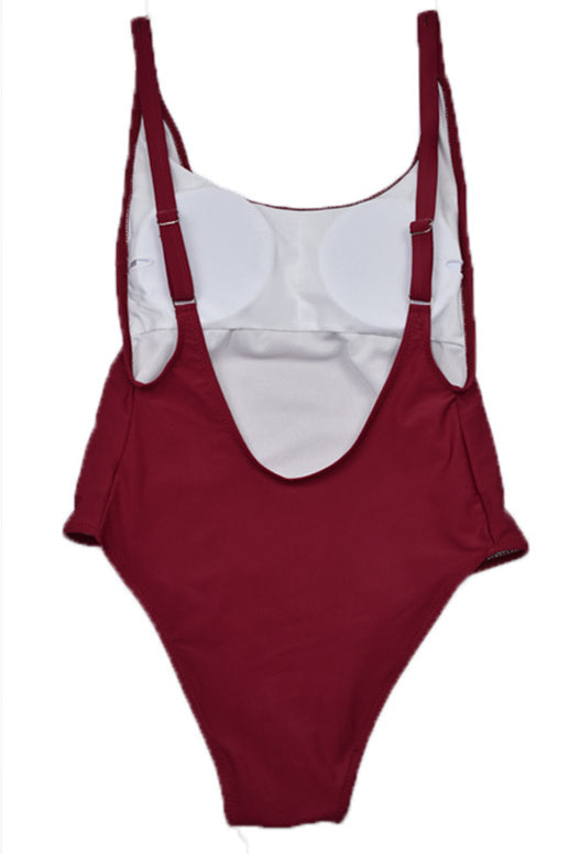 Chic women's backless one-piece swimsuit, ideal for stylish beach days & resort getaways.
