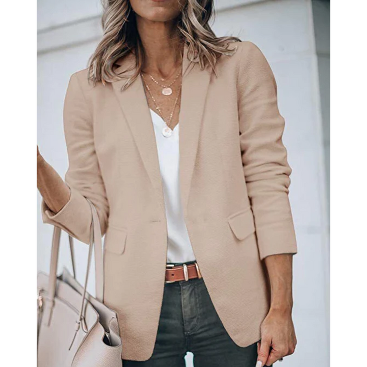 Versatile women's casual jacket, great for office or leisure.