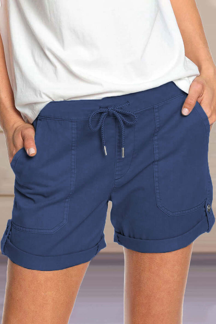 Women's Relaxed Fit Shorts with Drawstring Waist