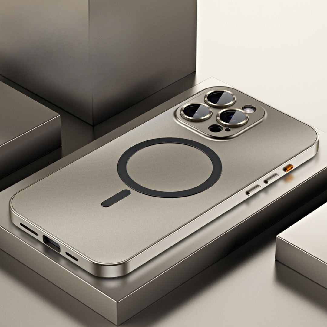 Versatile unisex slim protective magnetic metal iPhone case, for all iPhone users.