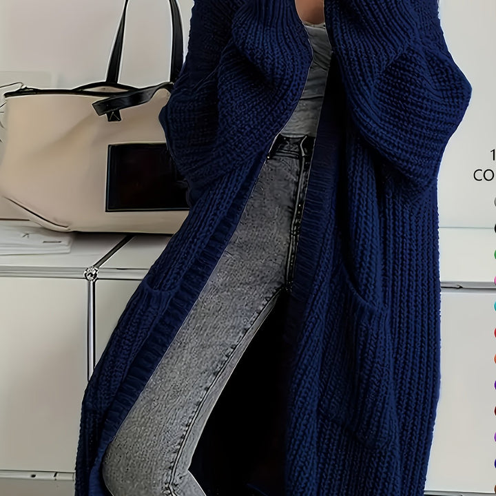 Chic V-neck knit cardigan for women, featuring a classic button-front design and elegant style.