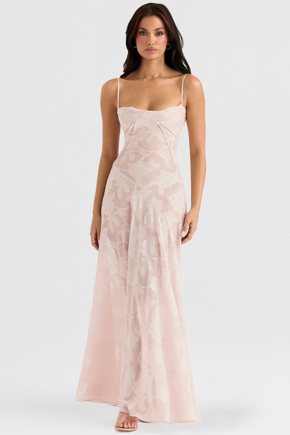 Chic women's formal maxi dress, versatile for parties, summer events, or sophisticated casual wear.