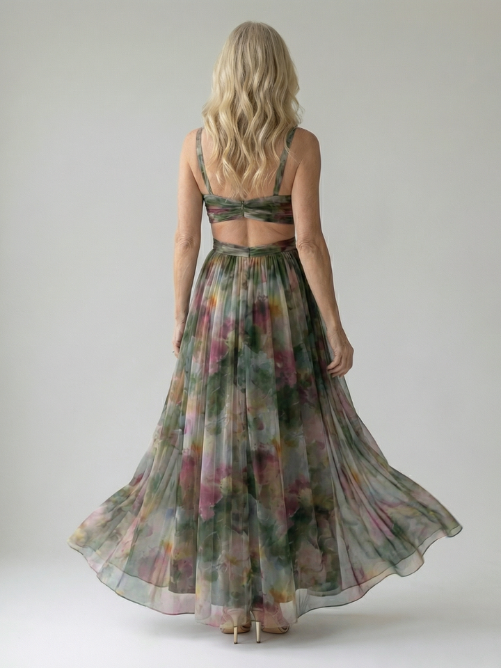 Comfortable flowing wrap maxi dress, women's fashion, perfect for casual summer.