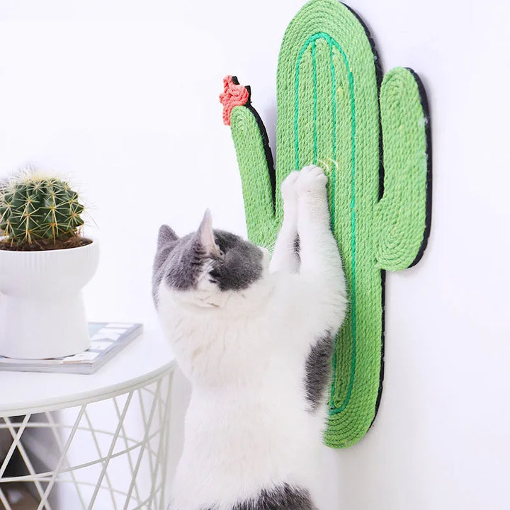Durable sisal cat scratching mat for wall or floor, a safe scratch post alternative and feline accessory.