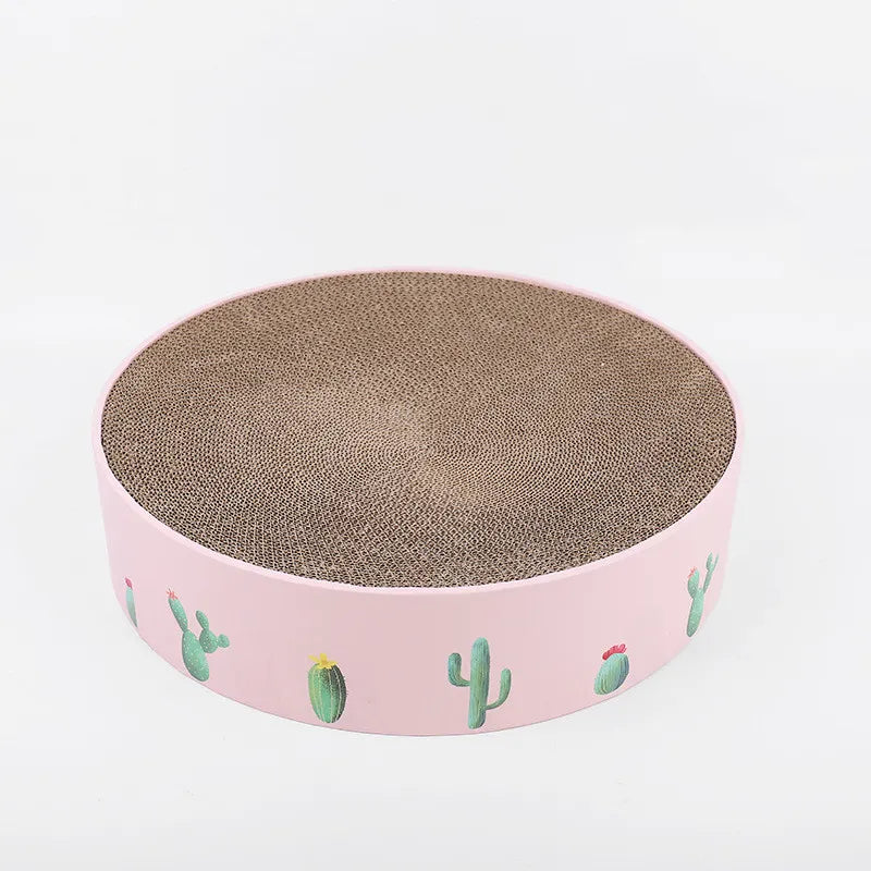 Cat-friendly modern cactus scratching board for active play, acting as an effective furniture protector for your pet.