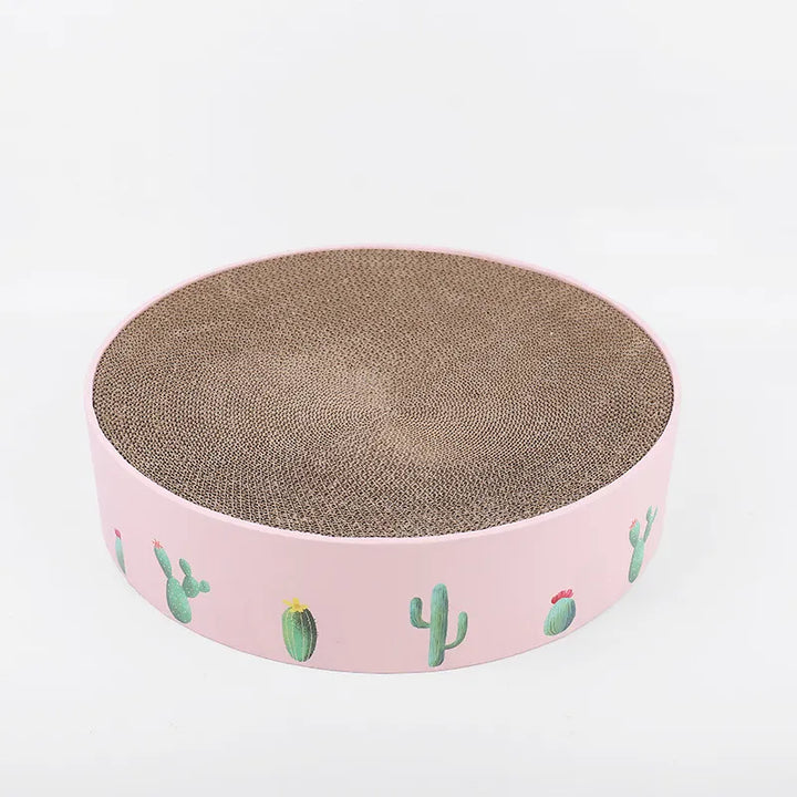 Cat-friendly modern cactus scratching board for active play, acting as an effective furniture protector for your pet.