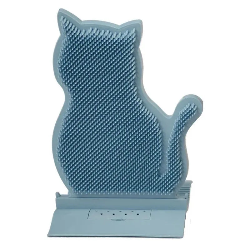 Minimalist cute cat silicone towel holder, anti-slip grip for modern kitchen & bathroom decor.