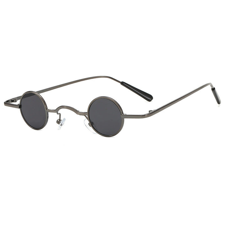 Vintage men's round frame sunglasses, a retro eyewear fashion accessory for modern style.
