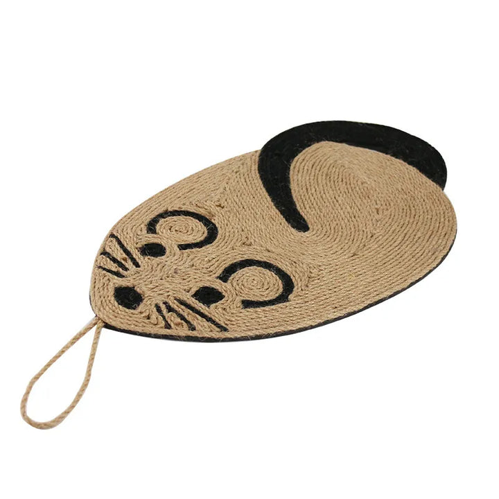 Sisal cat scratch mat acts as a furniture protector & provides a dedicated scratching post for your playful cat.