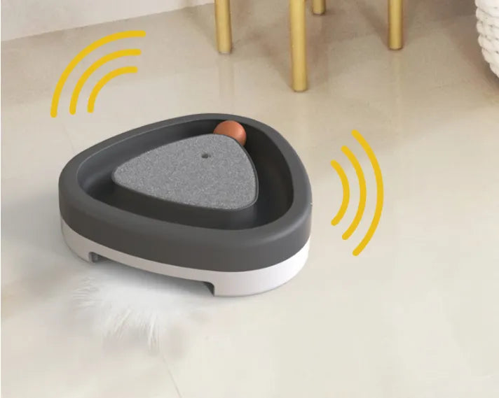 Essential pet supplies: interactive green cat toy with a textured scratching board and a challenging ball track for exercise.