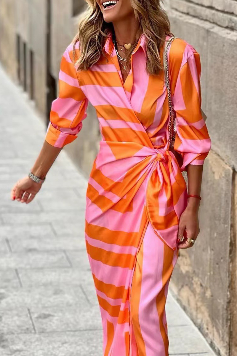 Women's elegant floral print maxi dress, perfect for spring & summer casual wear. Flowy long vacation dress.