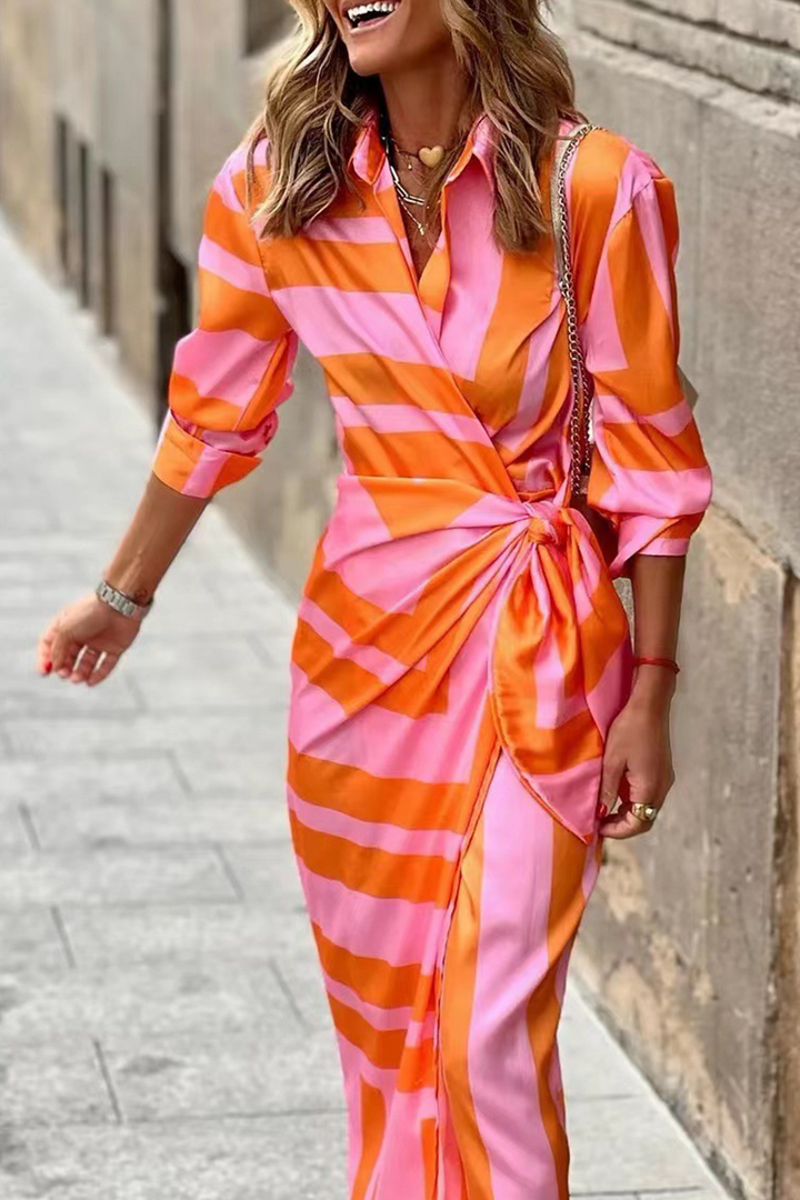 Women's elegant floral print maxi dress, perfect for spring & summer casual wear. Flowy long vacation dress.