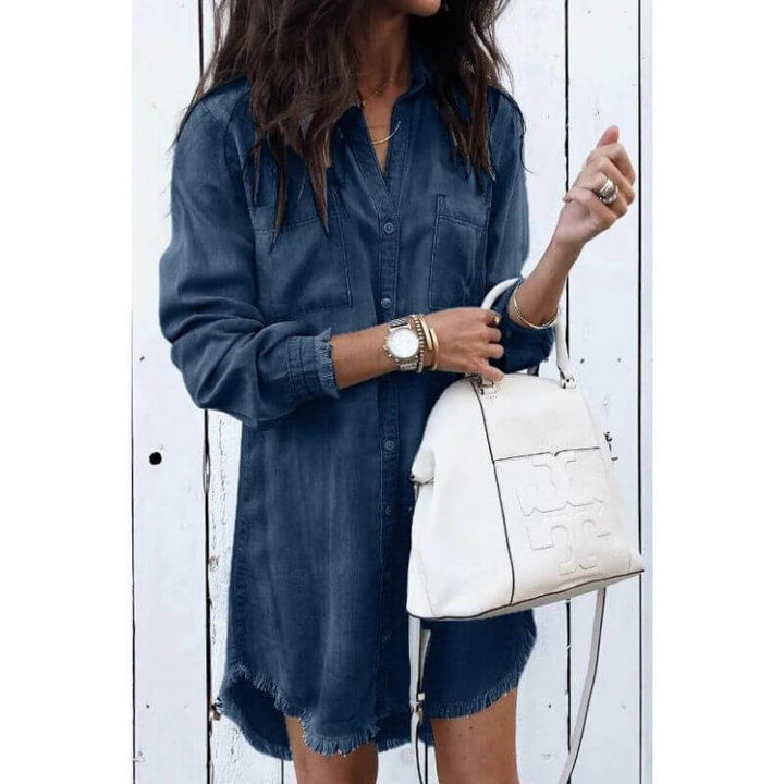 Slim Fit Denim Dress