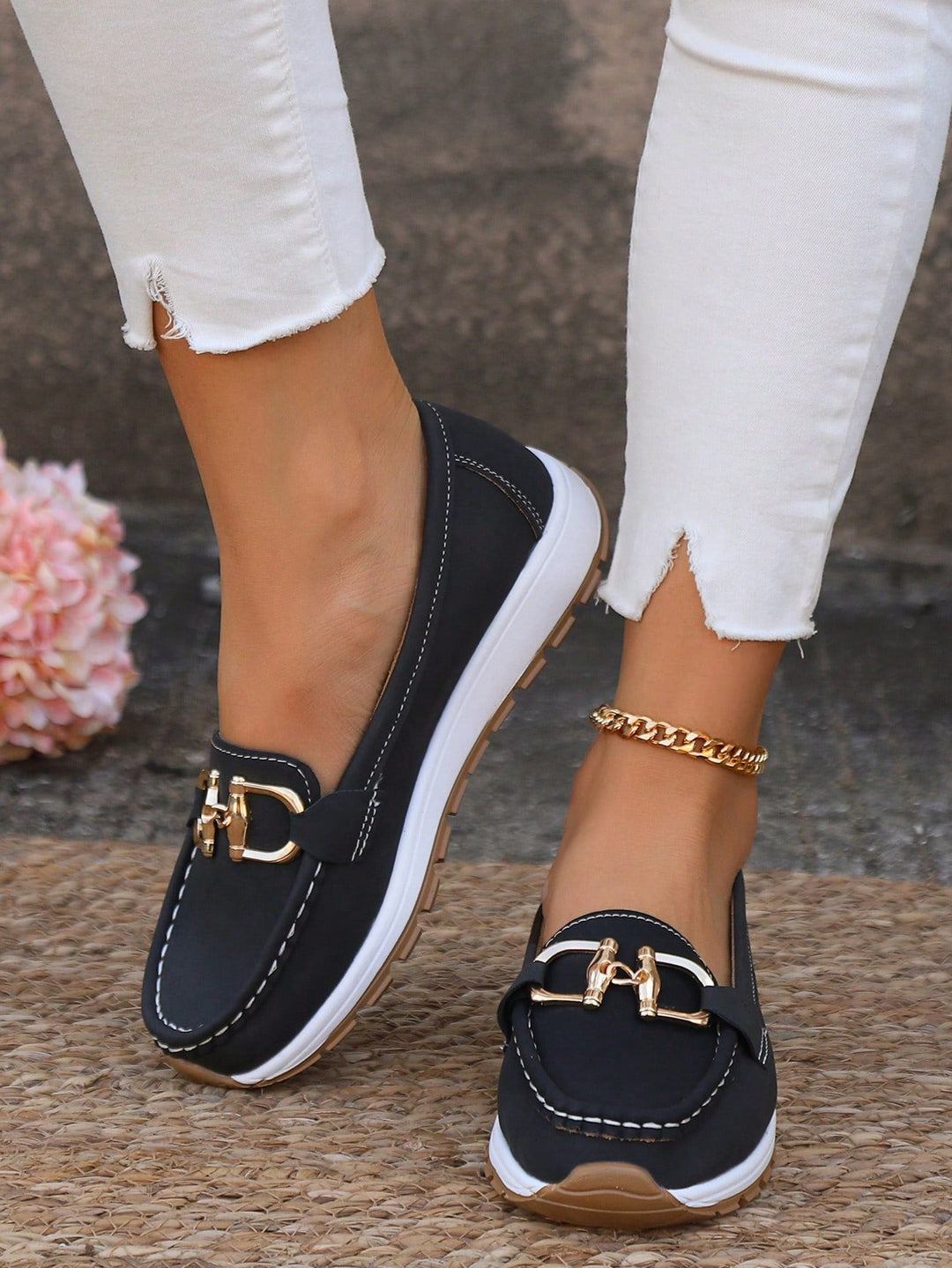 Foot-friendly women's orthopedic slip-on loafers. Cushioned for all-day wear & superior support.