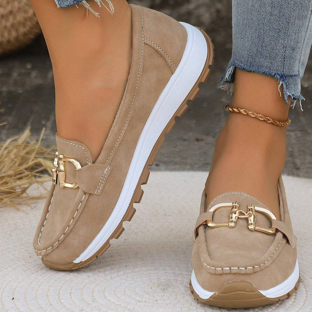 Women's orthopedic slip-on loafers, perfect for all-day comfort & everyday wear. Great foot support.