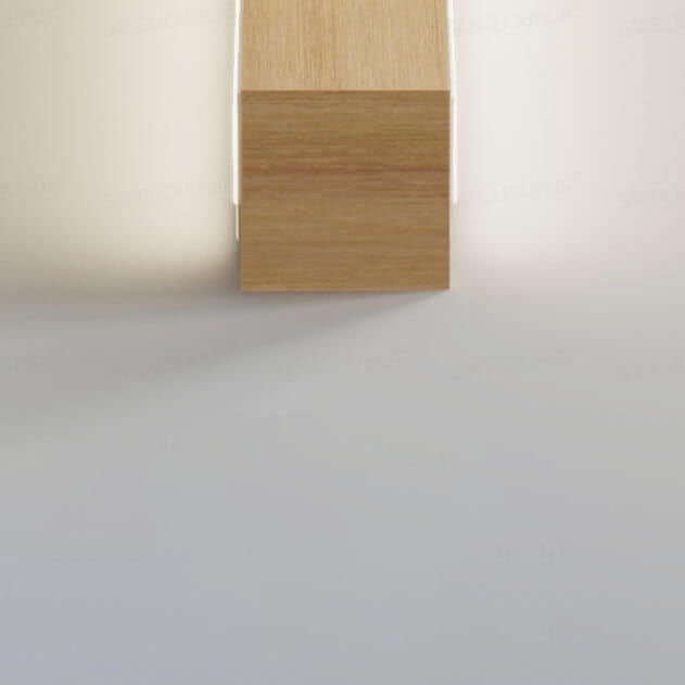 Modern dimmable wooden wall light, perfect for adding warm ambient atmosphere to any room.