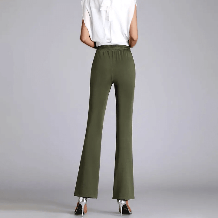 Women's High-Waisted Wide-Leg Trousers