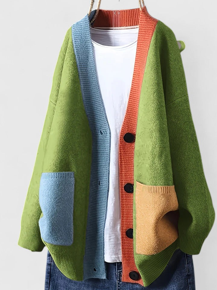 Stylish plus size women's cardigan, versatile for everyday wear. Comfortable relaxed fit, great for layering.
