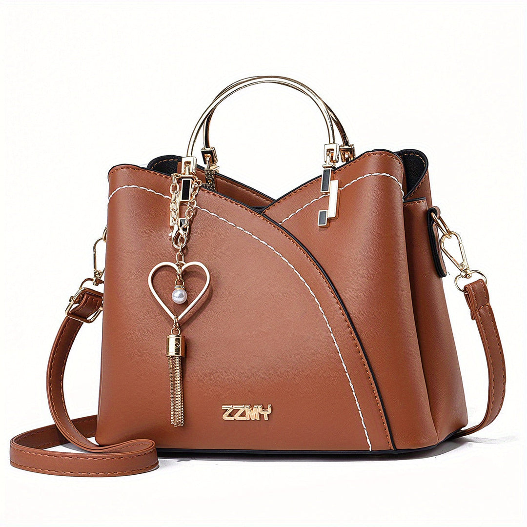 Sleek luxury leather handbag, a stylish everyday accessory for the contemporary woman.