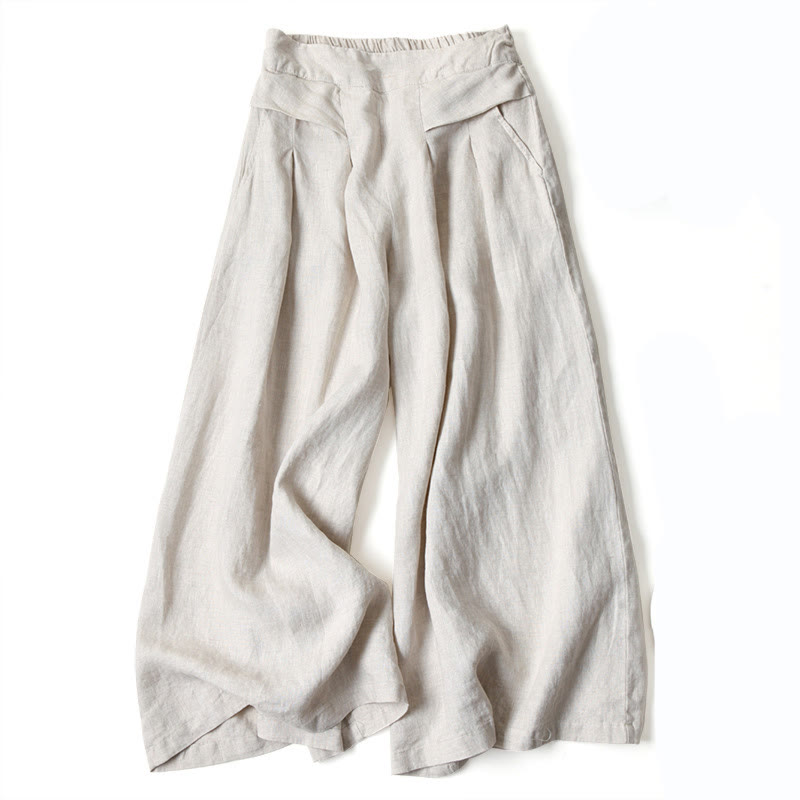 Elegant wide-leg pants, perfect for a comfortable & stylish women's wardrobe.