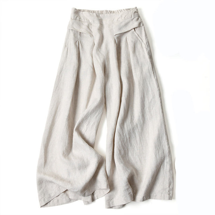 Elegant wide-leg pants, perfect for a comfortable & stylish women's wardrobe.