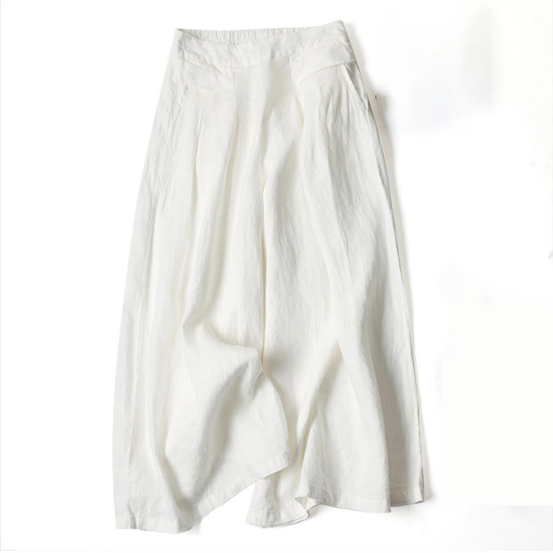 Elegant and comfortable high-rise wide-leg pants, perfect for casual chic.