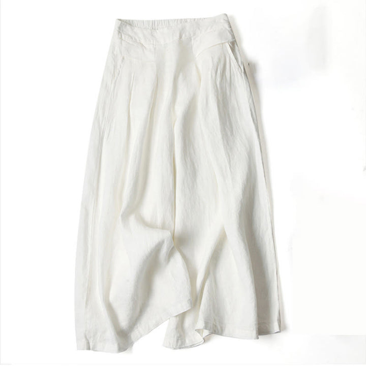 Elegant and comfortable high-rise wide-leg pants, perfect for casual chic.