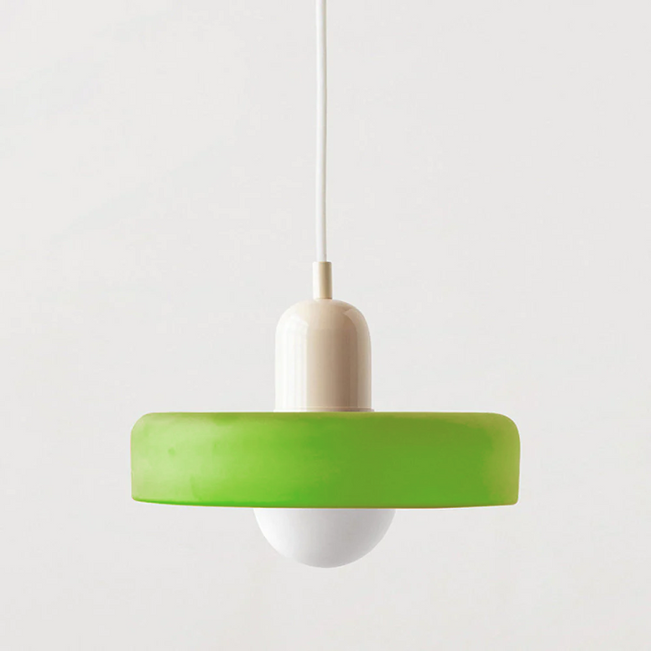 Interior design feature: ColorLoop ceiling lamp, adjustable, modern aesthetic.