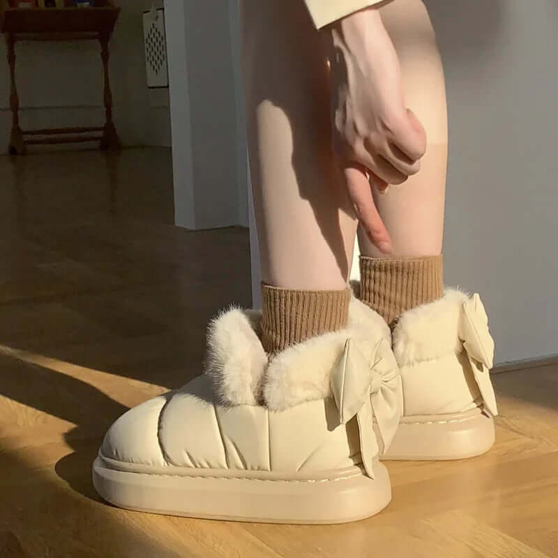Women's Ankle Boots with Bow Detail