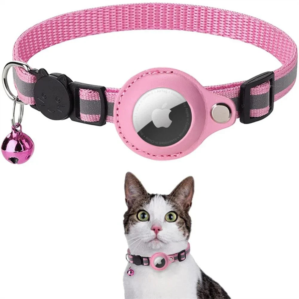 Orange adjustable cat collar with a breakaway buckle, a key pet safety accessory for all felines.