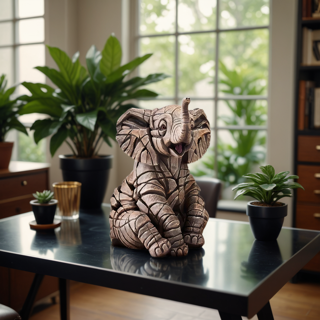 Close-up of Prehistoric Glow Animal Statue, showing intricate resin texture & mystical glow.