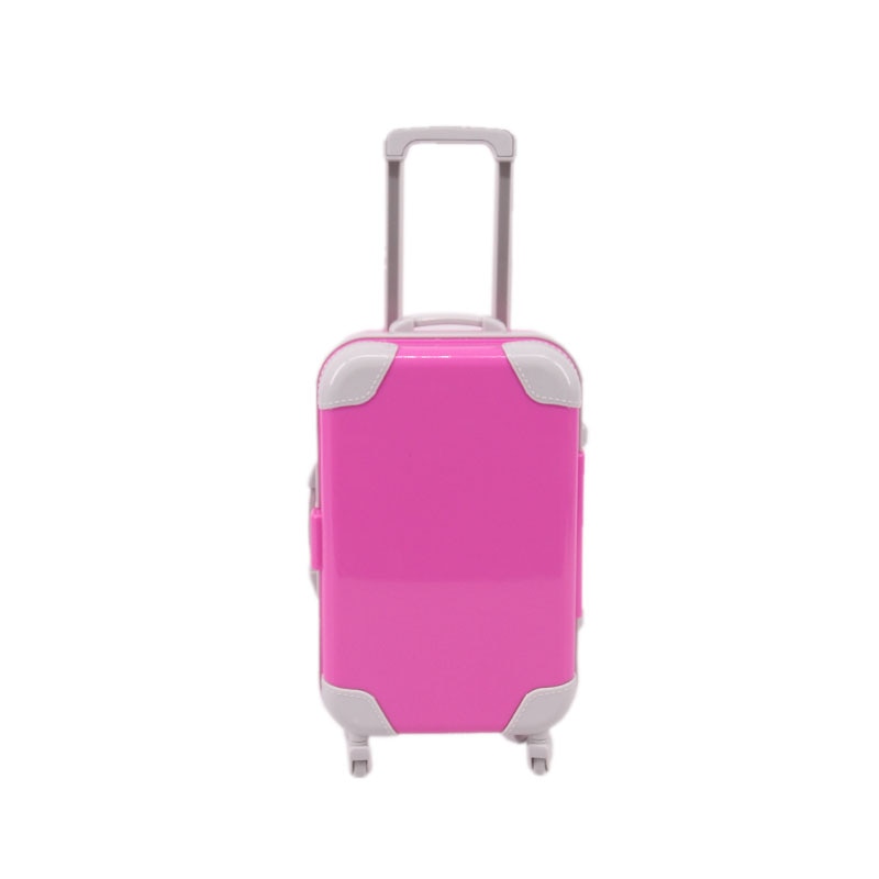 Kids' 18-inch doll travel suitcase, designed for adventure, imaginative play, and doll clothes storage.