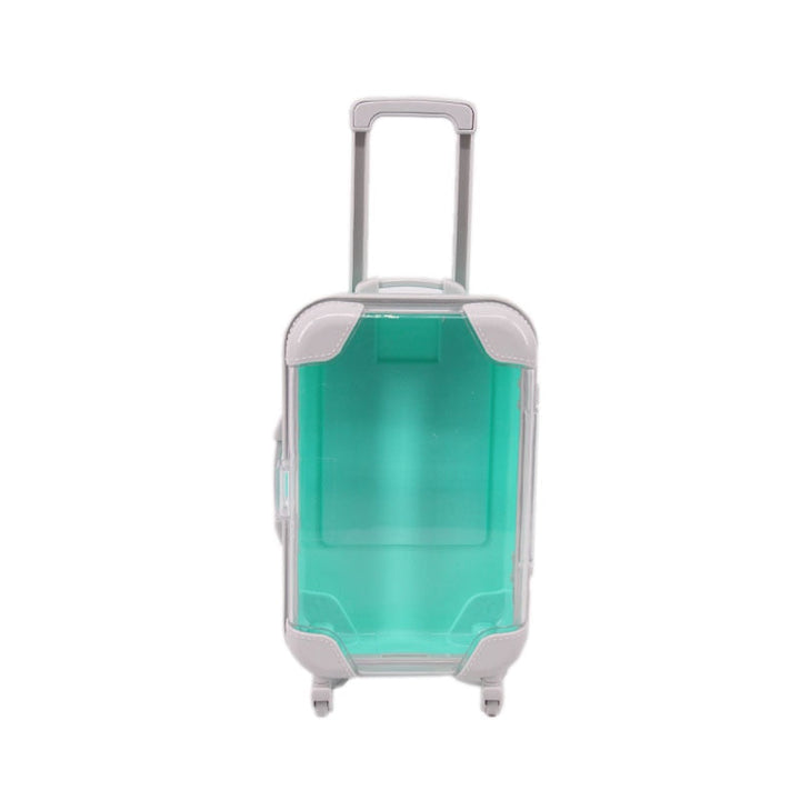 Kids' adventure-ready 18-inch doll suitcase, perfect toy luggage accessory for pretend travel & doll clothes.