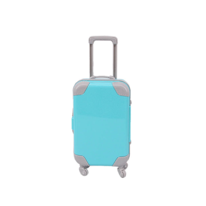 Miniature toy luggage: a durable 18-inch doll travel suitcase for kids' adventure-filled pretend journeys.