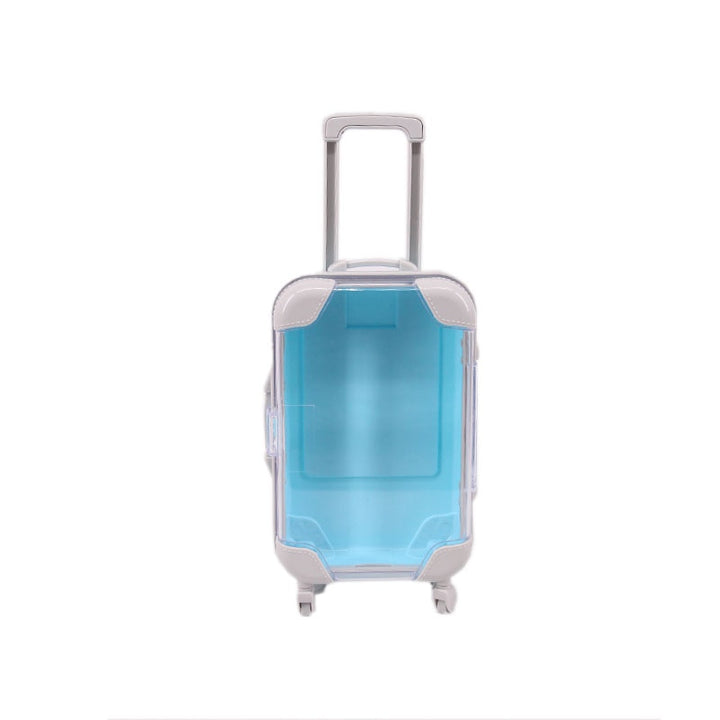 Kids' 18-inch doll suitcase, a fun toy luggage accessory for creative pretend play adventures and travel.