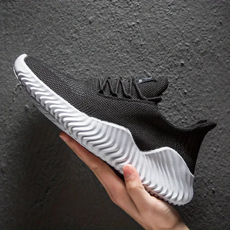Comfortable men's athletic sneakers, lightweight lace-up design for running, active support & daily foot comfort.