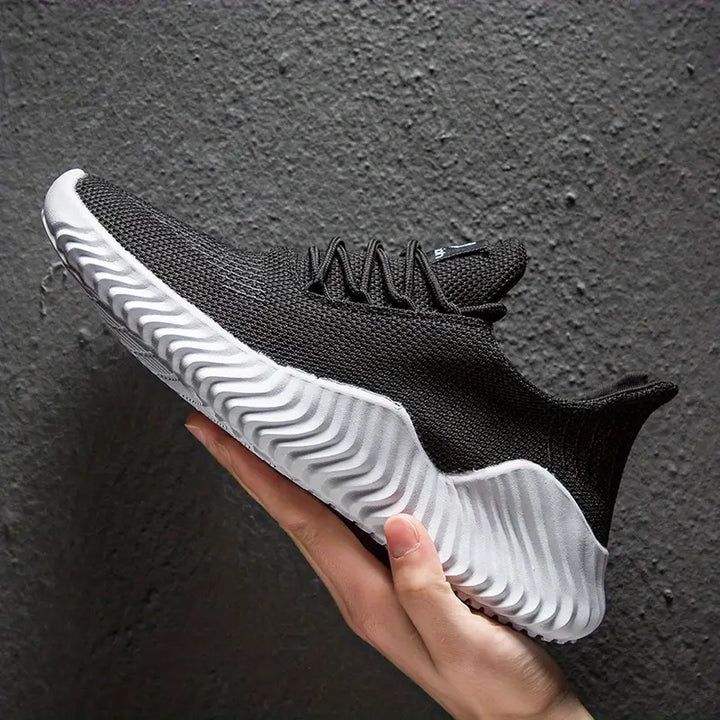 Comfortable men's athletic sneakers, lightweight lace-up design for running, active support & daily foot comfort.