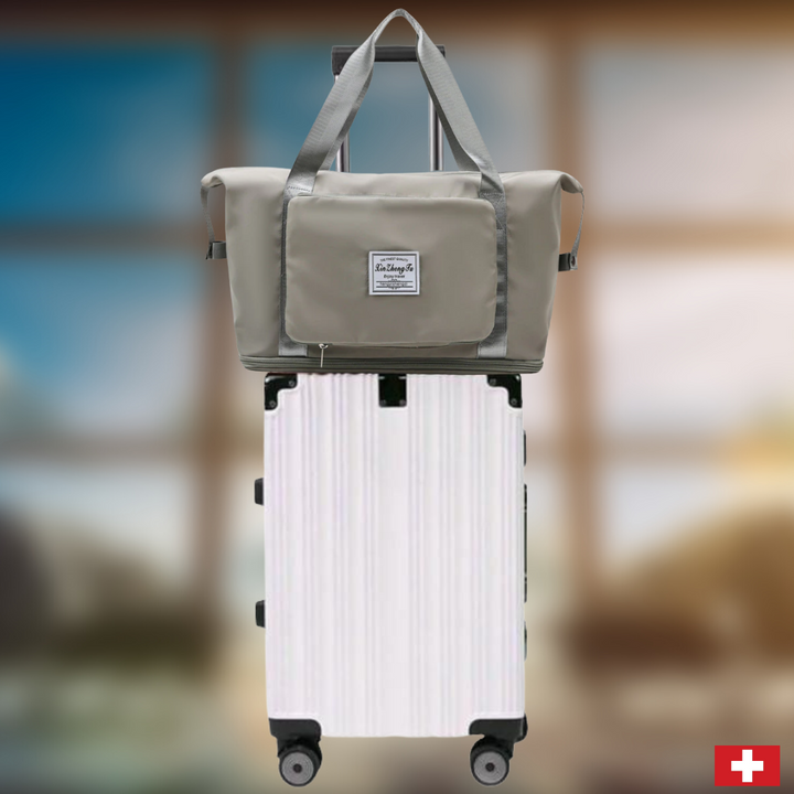 Versatile women's folding travel bag, everyday compact tote, stylish & portable for all needs.