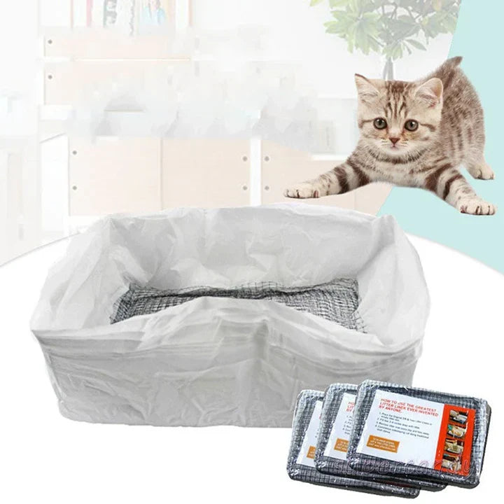 Hygienic & reusable cat litter insert for odor control. Sustainable pet supply for easy cleaning.