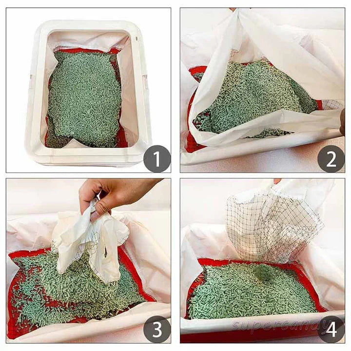 Premium reusable cat litter insert. Sustainable solution for hygienic, easy clean cat litter box maintenance.