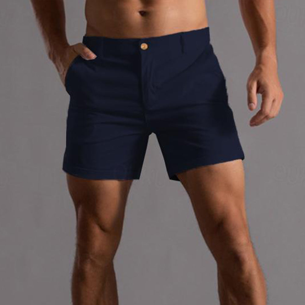 Stylish men's tailored chino shorts, designed for modern fashion & a comfortable fit. Perfect for summer everyday wear.