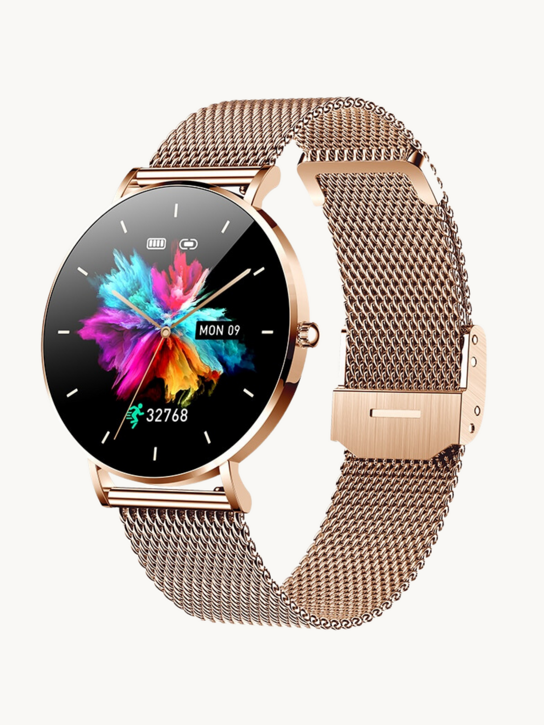 Unisex Ultra-Slim Smartwatch with health tracking features, elegant design for everyday wearable tech & fitness.