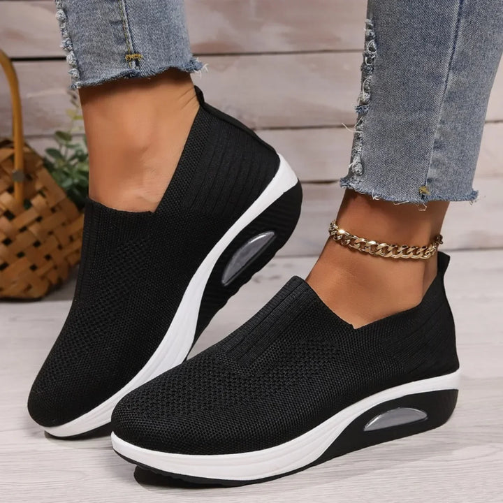 Non-slip women's comfort shoes, ideal for pain relief and secure footing on various surfaces.